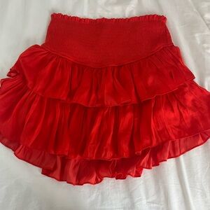 Red Mustard seed skirt, size Large